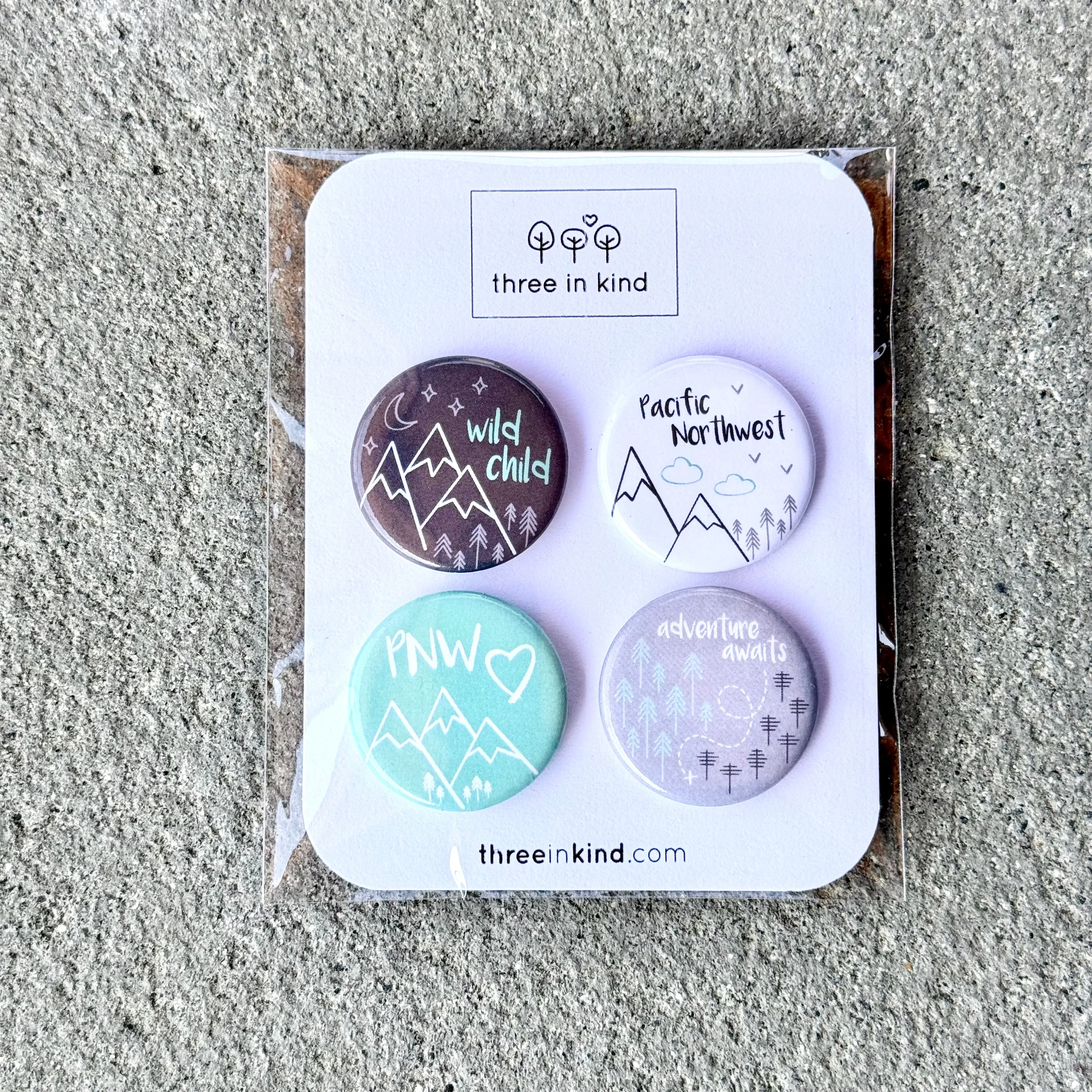 Adventure Awaits Button Pin