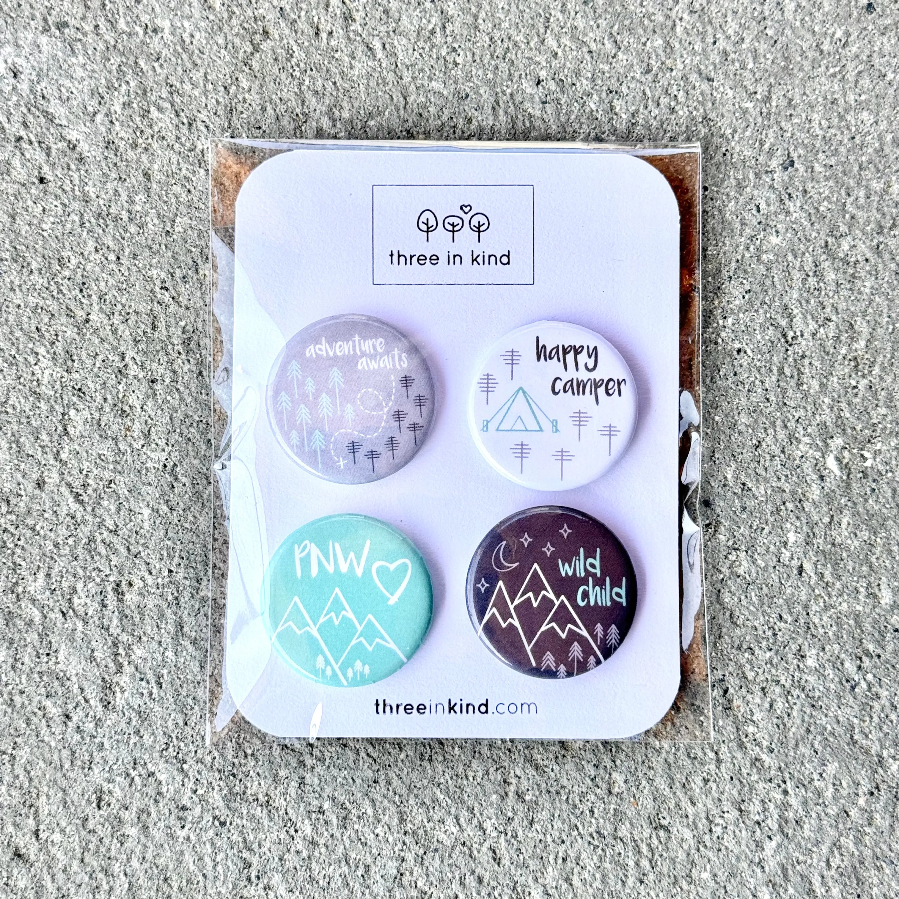 Adventure Awaits Button Pin