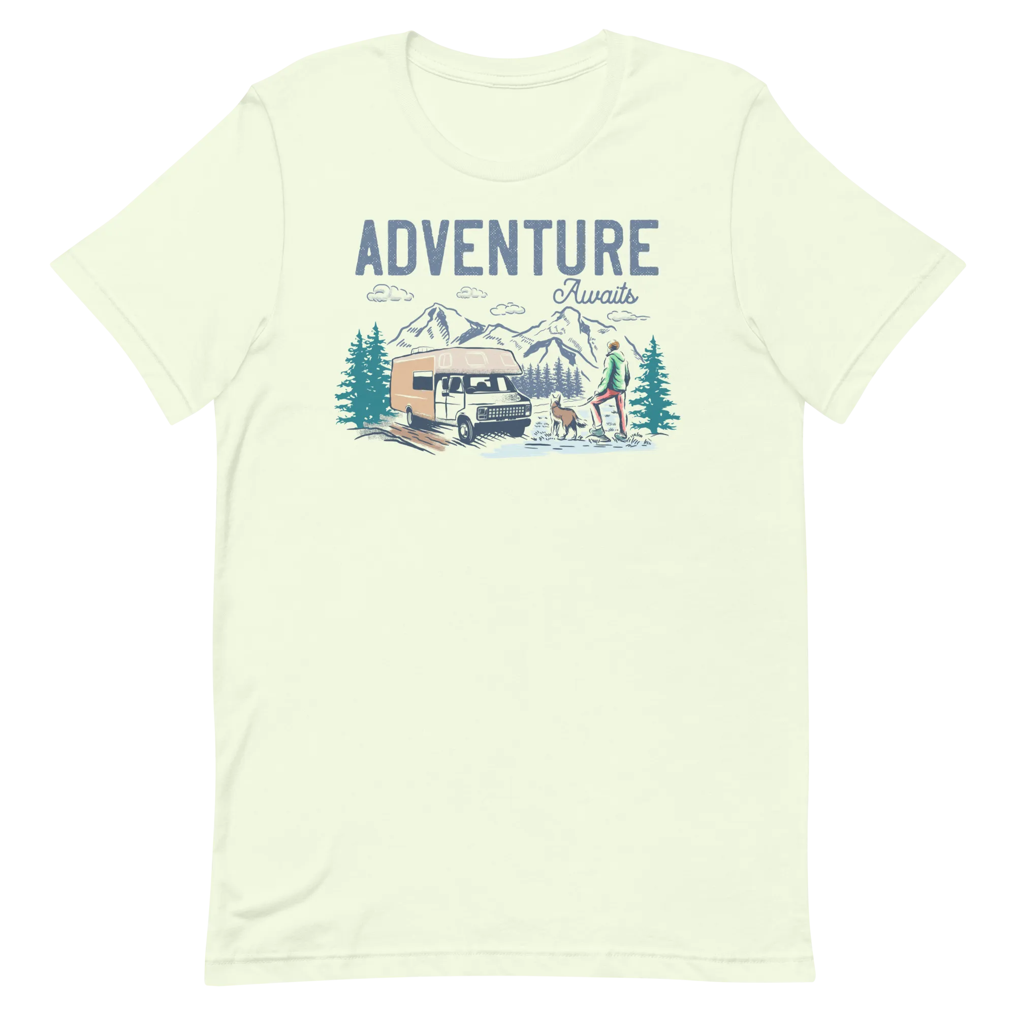 Adventure Awaits - Short-Sleeve Men and Women's T-Shirt