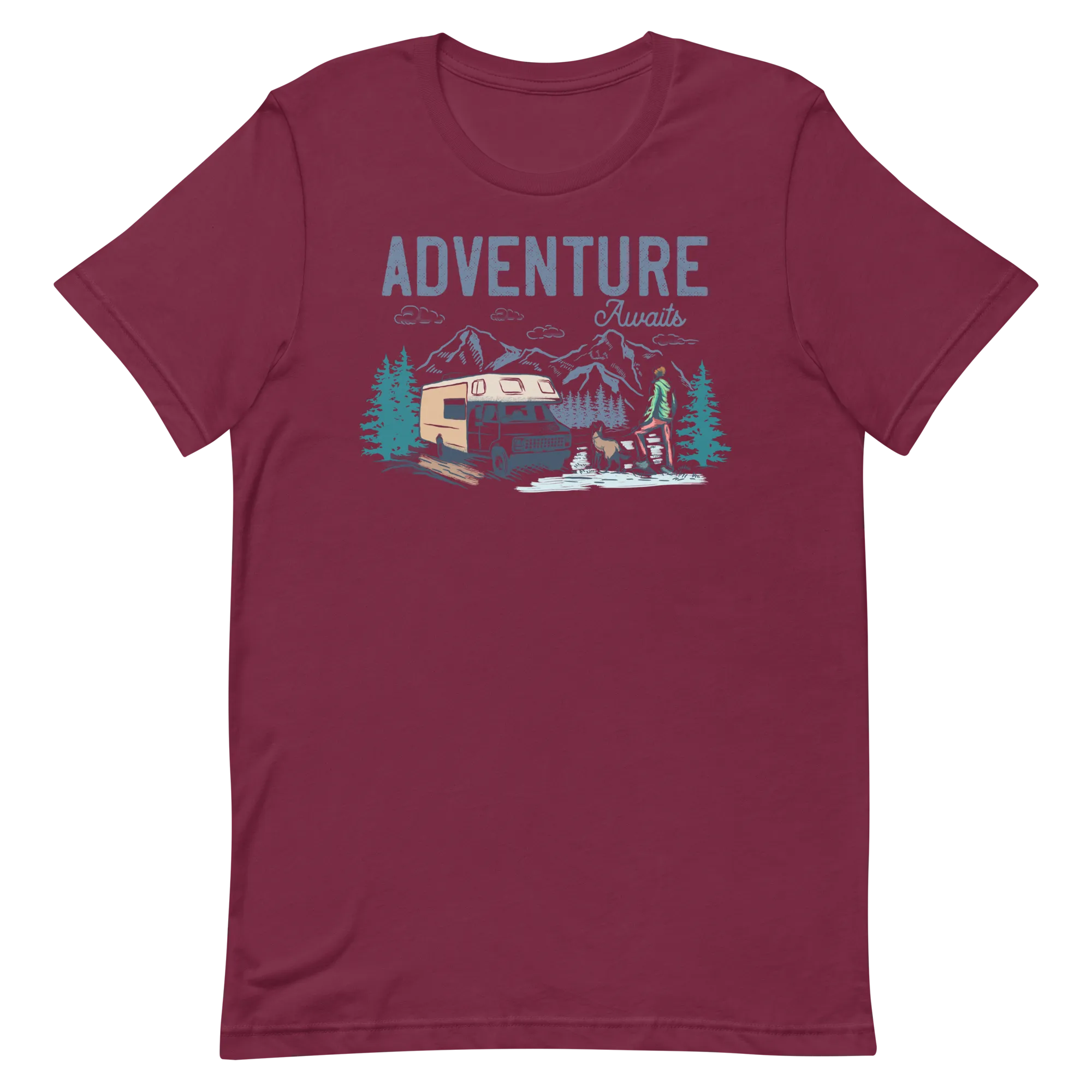 Adventure Awaits - Short-Sleeve Men and Women's T-Shirt