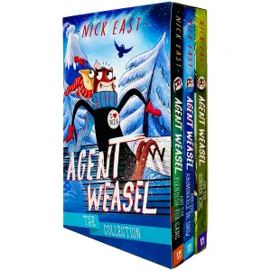 Agent Weasel Series Books 1 - 3 Collection Box Set by Nick East (Fiendish Fox Gang, Abominable Dr Snow & Robber King)