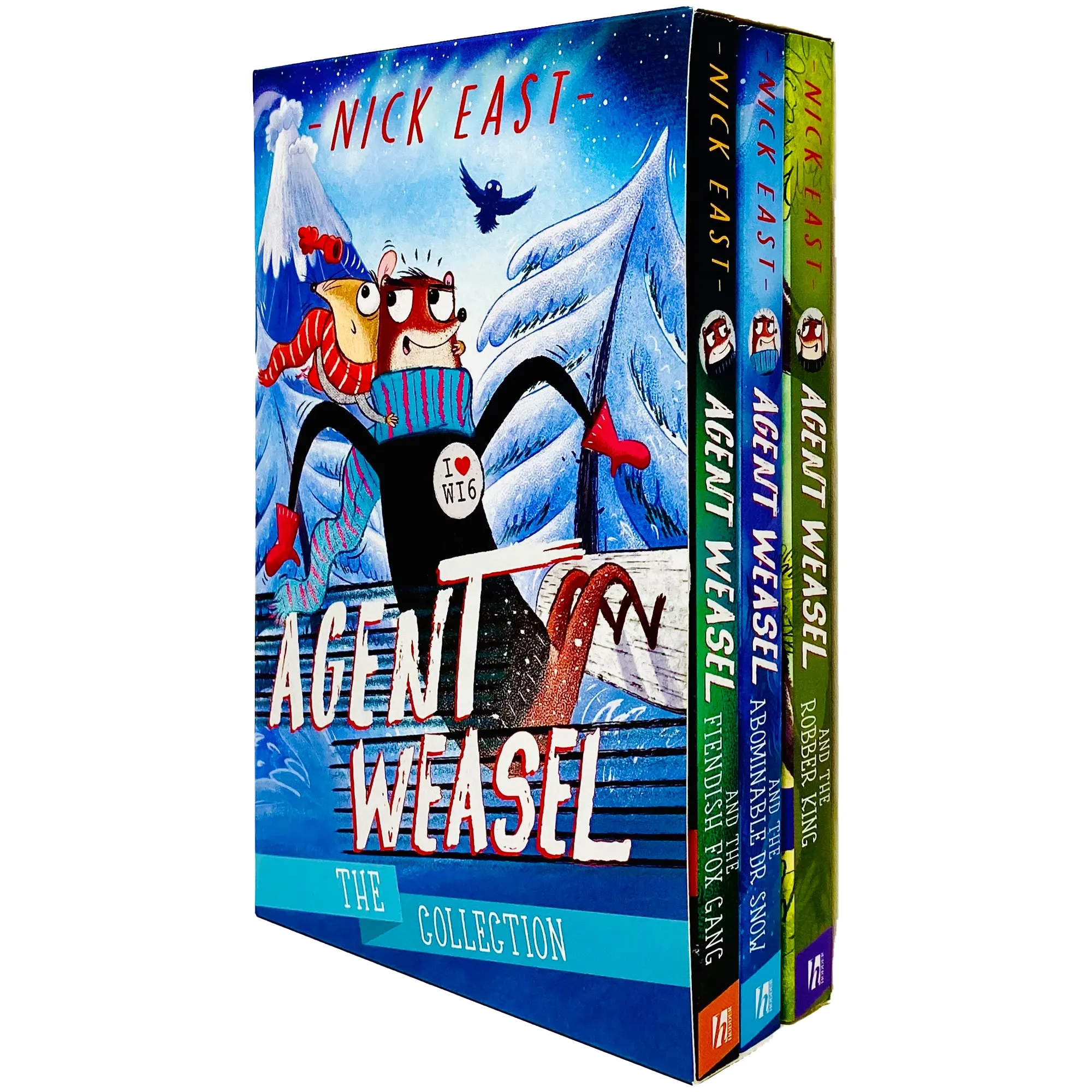 Agent Weasel Series Books 1 - 3 Collection Box Set by Nick East (Fiendish Fox Gang, Abominable Dr Snow & Robber King)