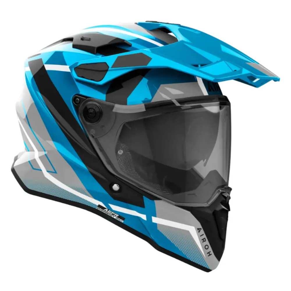 Airoh Commander 2 Helmet Mavick Cerulean Blue Gloss