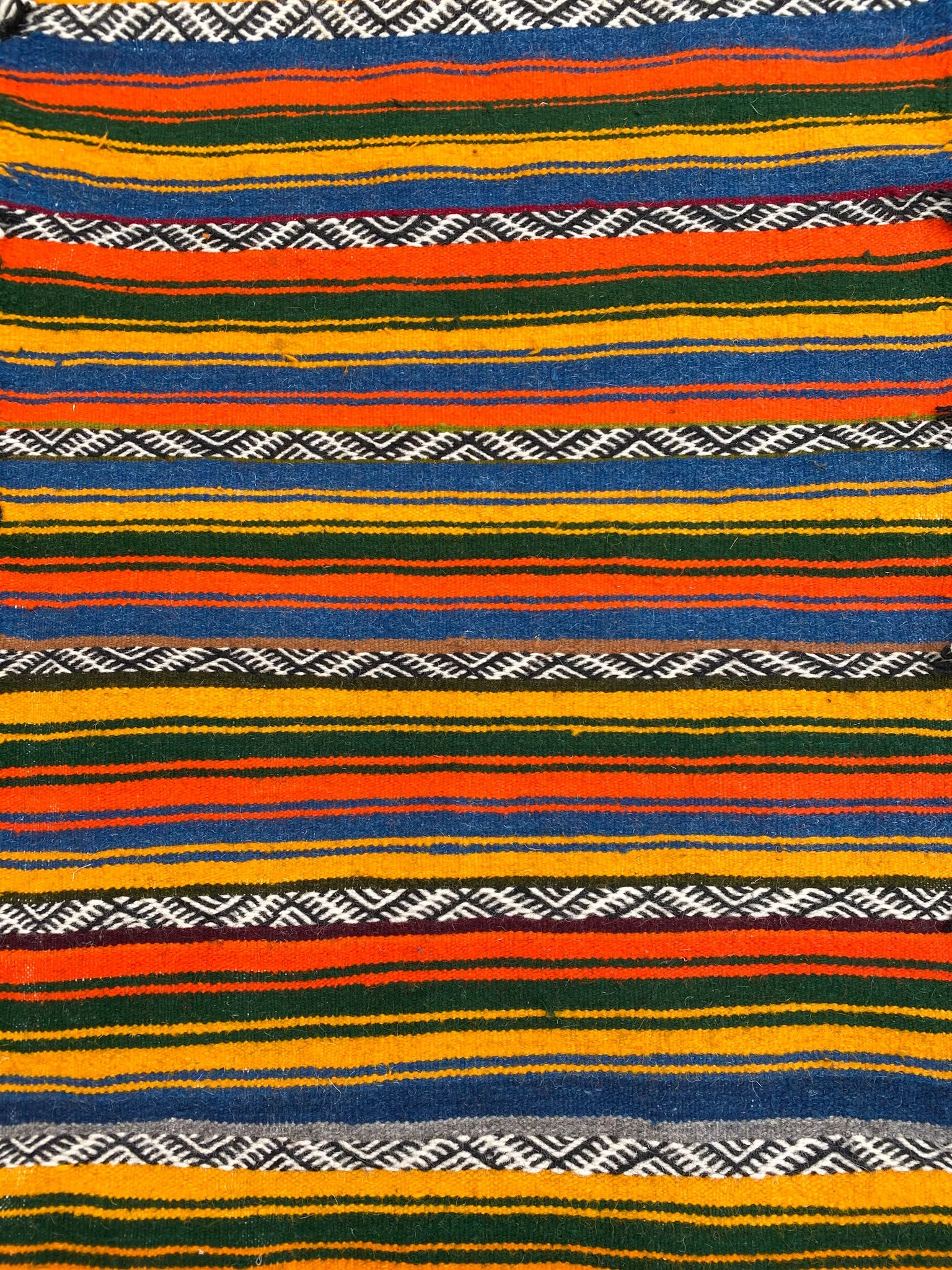 Aisha's Colorfully Striped Flatweave