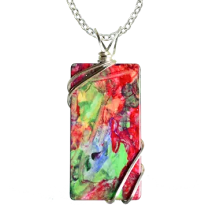 Alaso Rectangle Necklace #4172X by d'ears