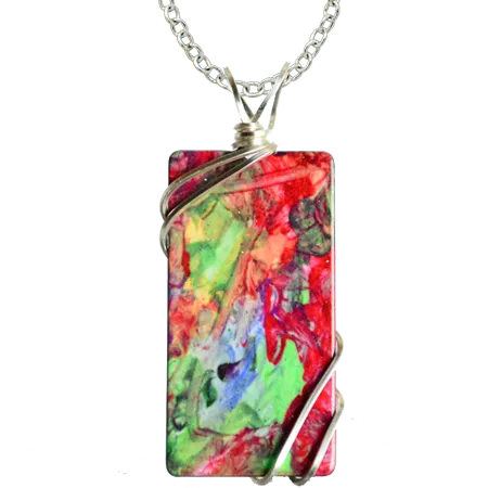 Alaso Rectangle Necklace #4172X by d'ears