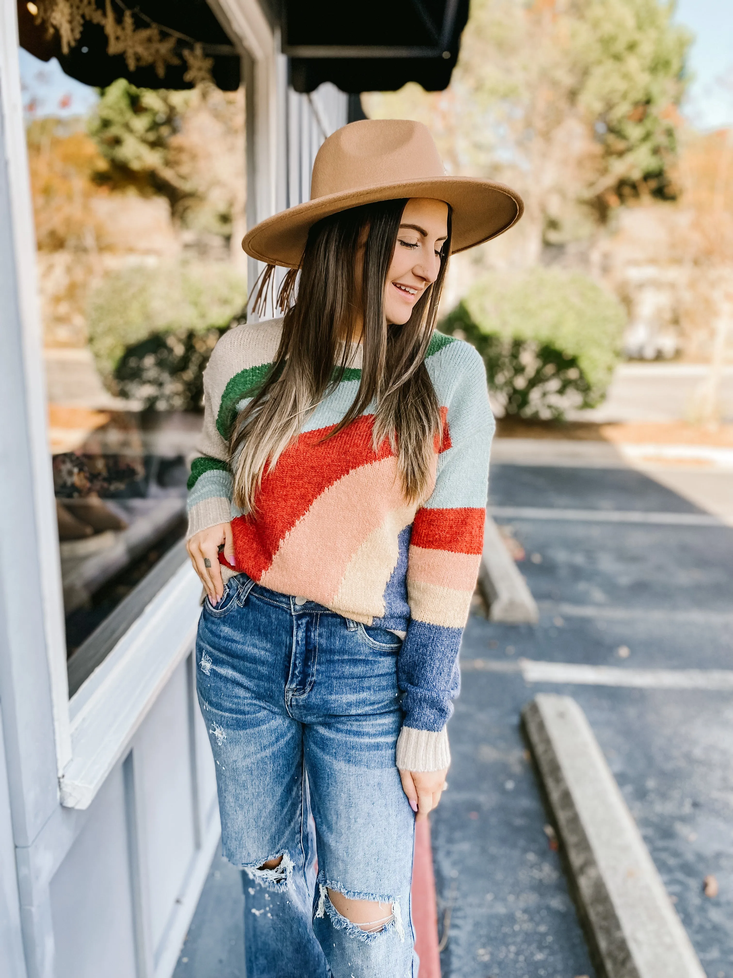 Alex Color Blocked Sweater