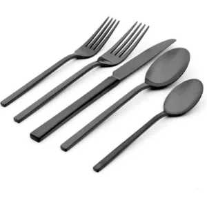 Allay Midnight 20 Piece Flatware Set