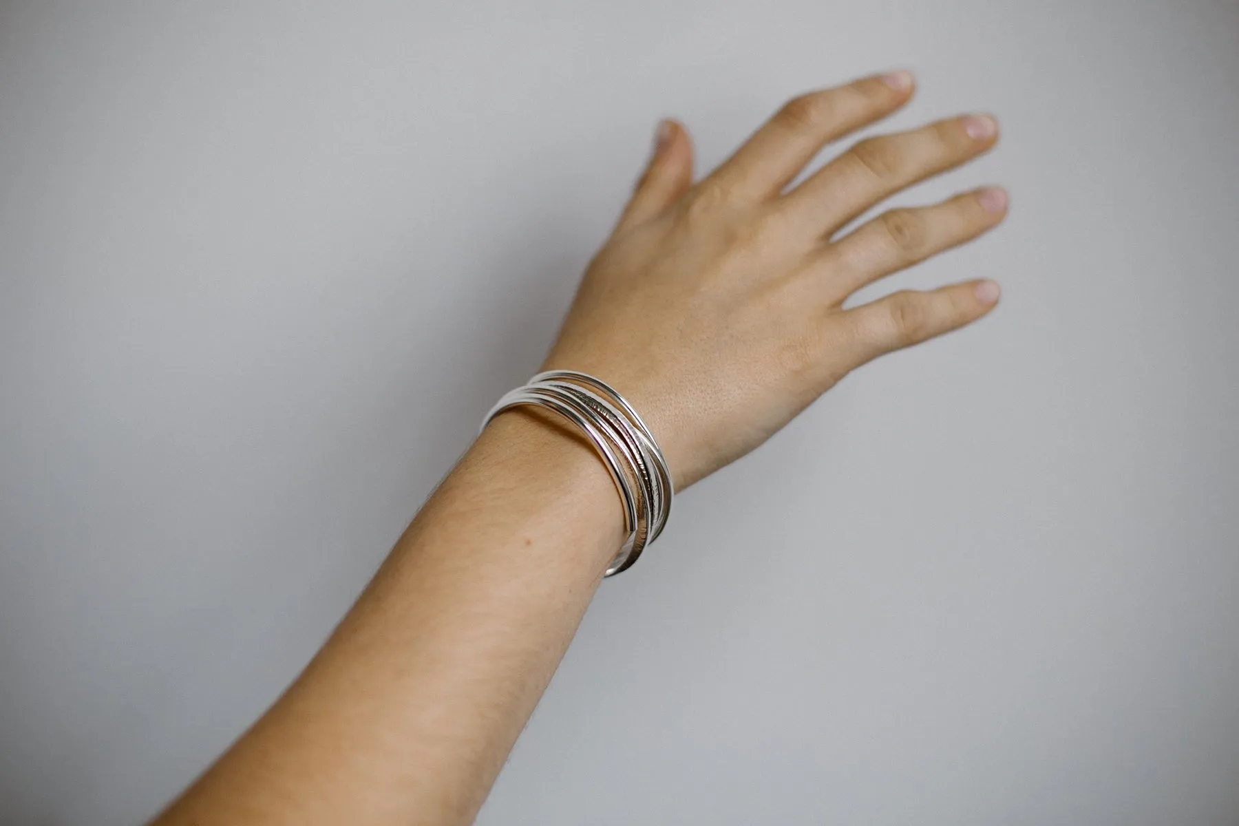 Aly Rounded Heavy Weight Cuff Bracelet