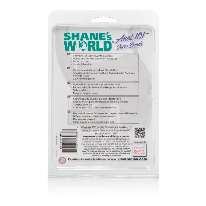 Anal 101 Intro Beads- Clear