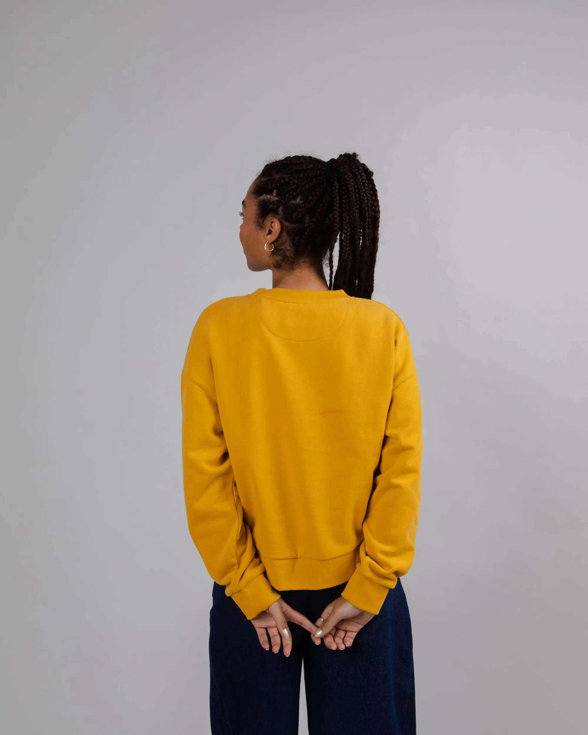 Animalistic Rounded Sweatshirt Gold
