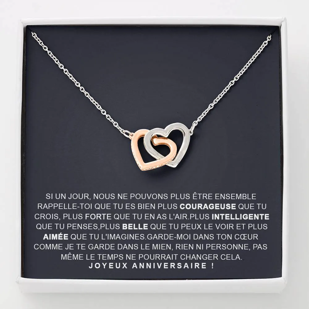 ANNIMERVEILLE • COLLIER ANNIVERSAIRE FILLE Double Cœur