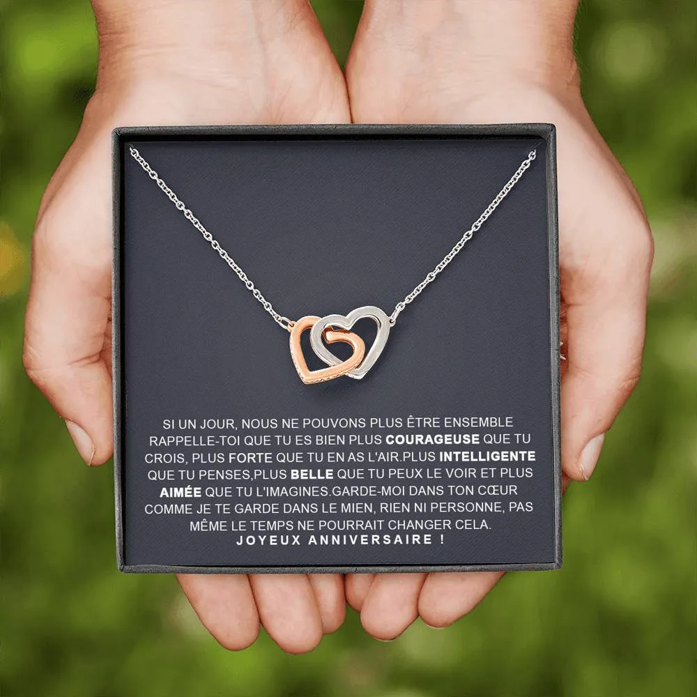 ANNIMERVEILLE • COLLIER ANNIVERSAIRE FILLE Double Cœur