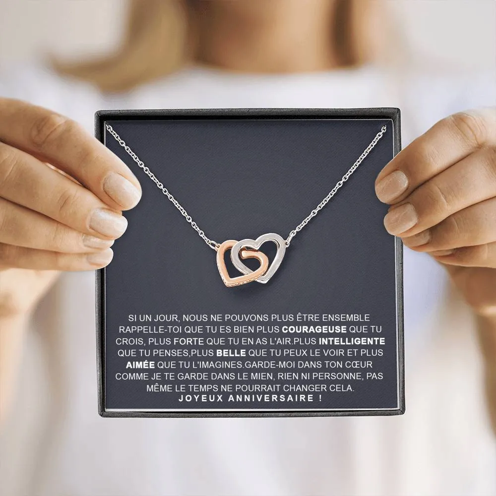 ANNIMERVEILLE • COLLIER ANNIVERSAIRE FILLE Double Cœur