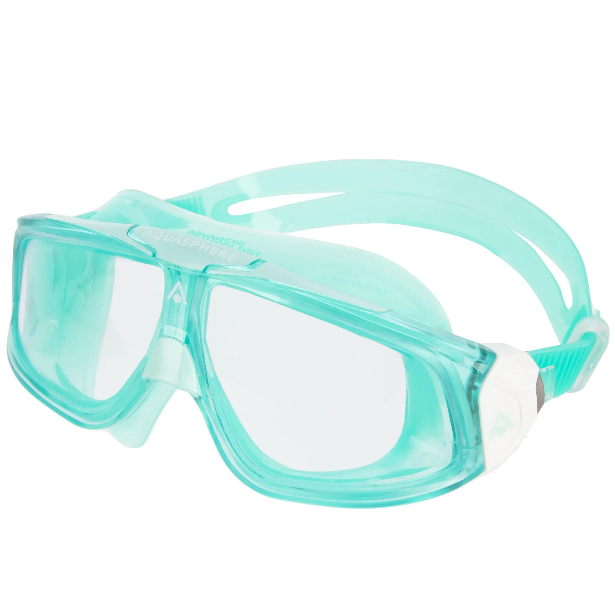 Aquasphere Seal 2.0 Swimming Mask Goggles Green Clear Lenses
