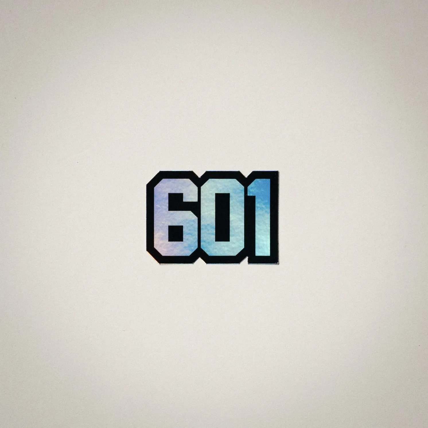 Area Code Holographic Sticker