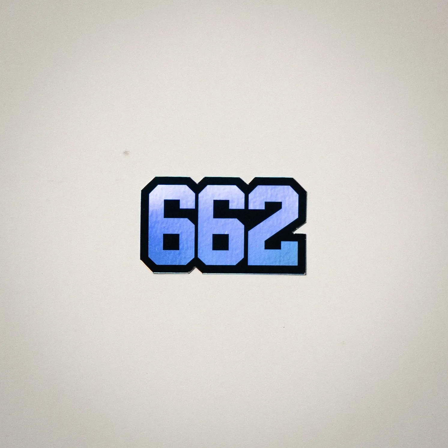 Area Code Holographic Sticker