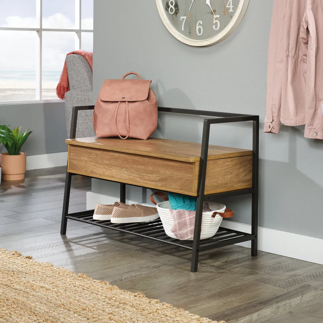 Arturs Flip Top Storage Bench 17 Stories Color: Sindoori Mango