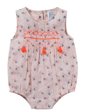 Baby Girl Caroline Flower Print Romper