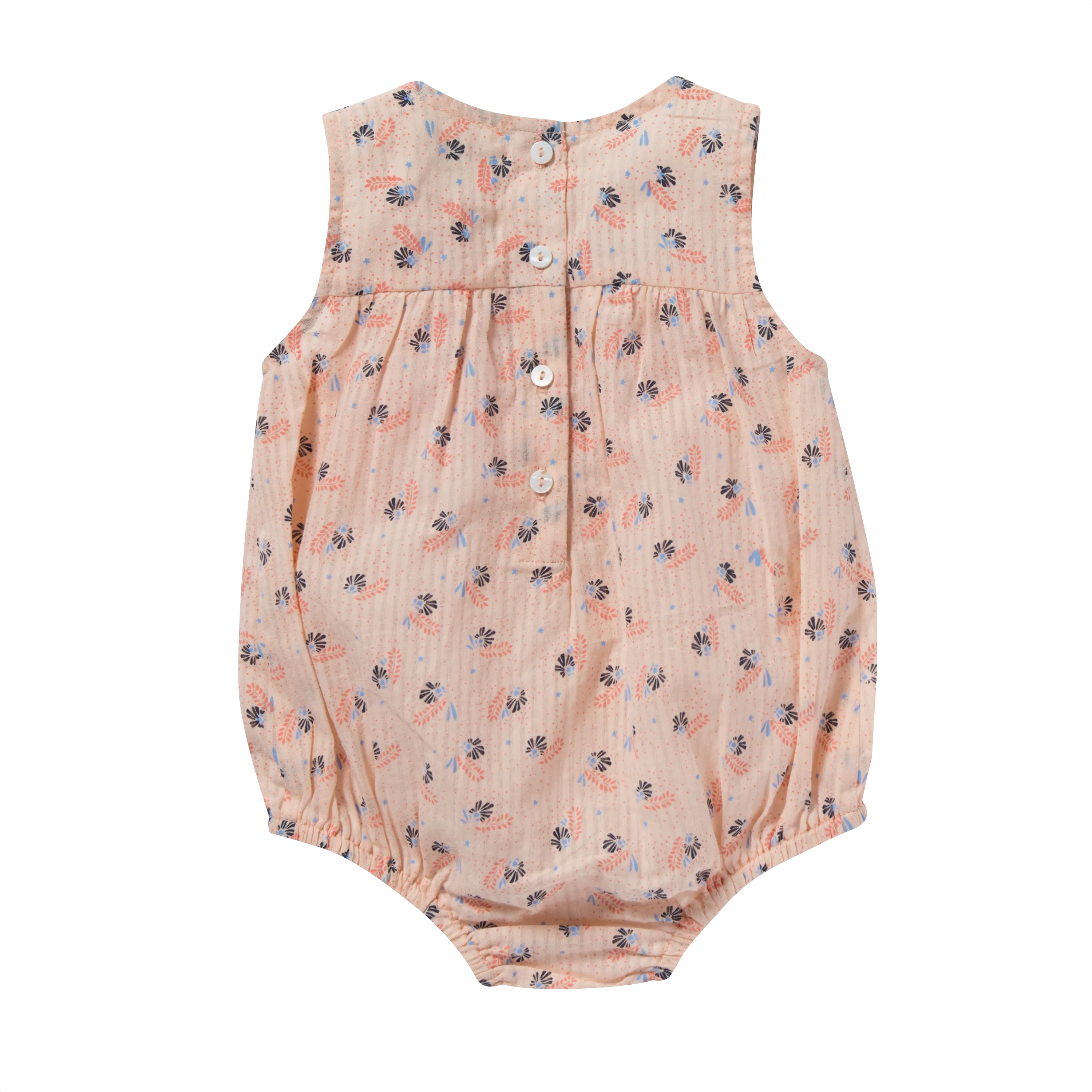 Baby Girl Caroline Flower Print Romper