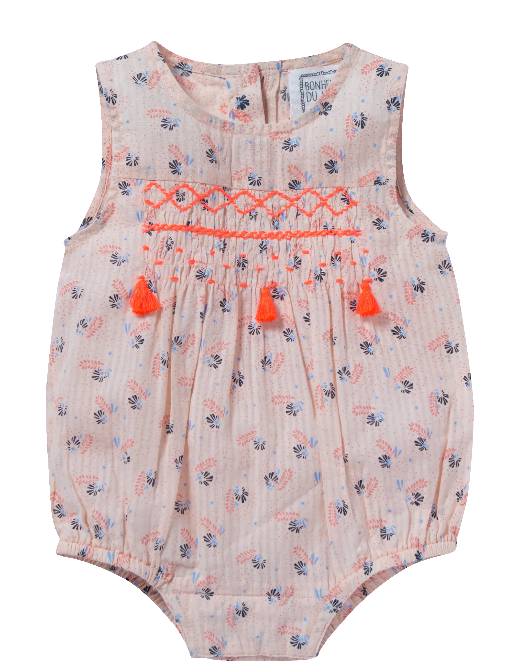 Baby Girl Caroline Flower Print Romper