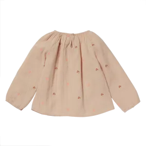 Baby Girl Pompom Pink Blouse