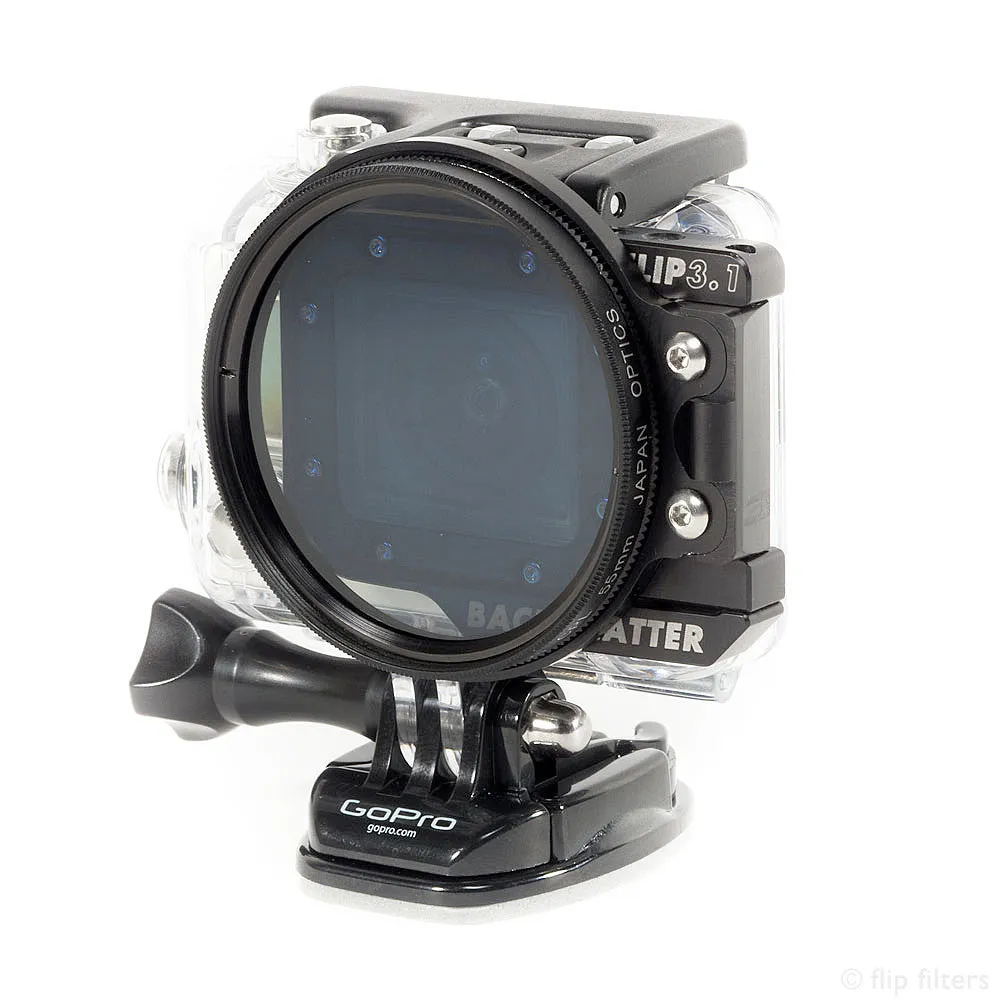 Backscatter FLIP 3.1 55MM Polarizer Filter for GoPro Hero 4/3 /3