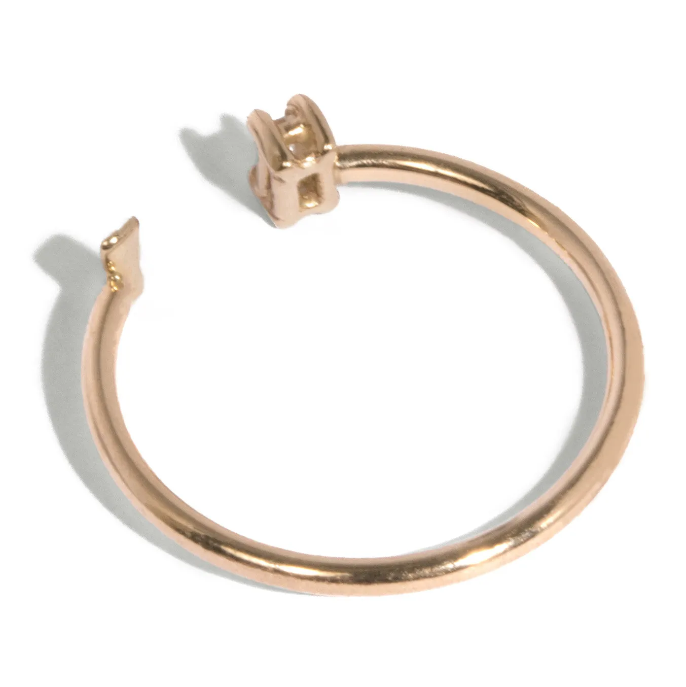 Baguette and Baguette Shape Open Ring