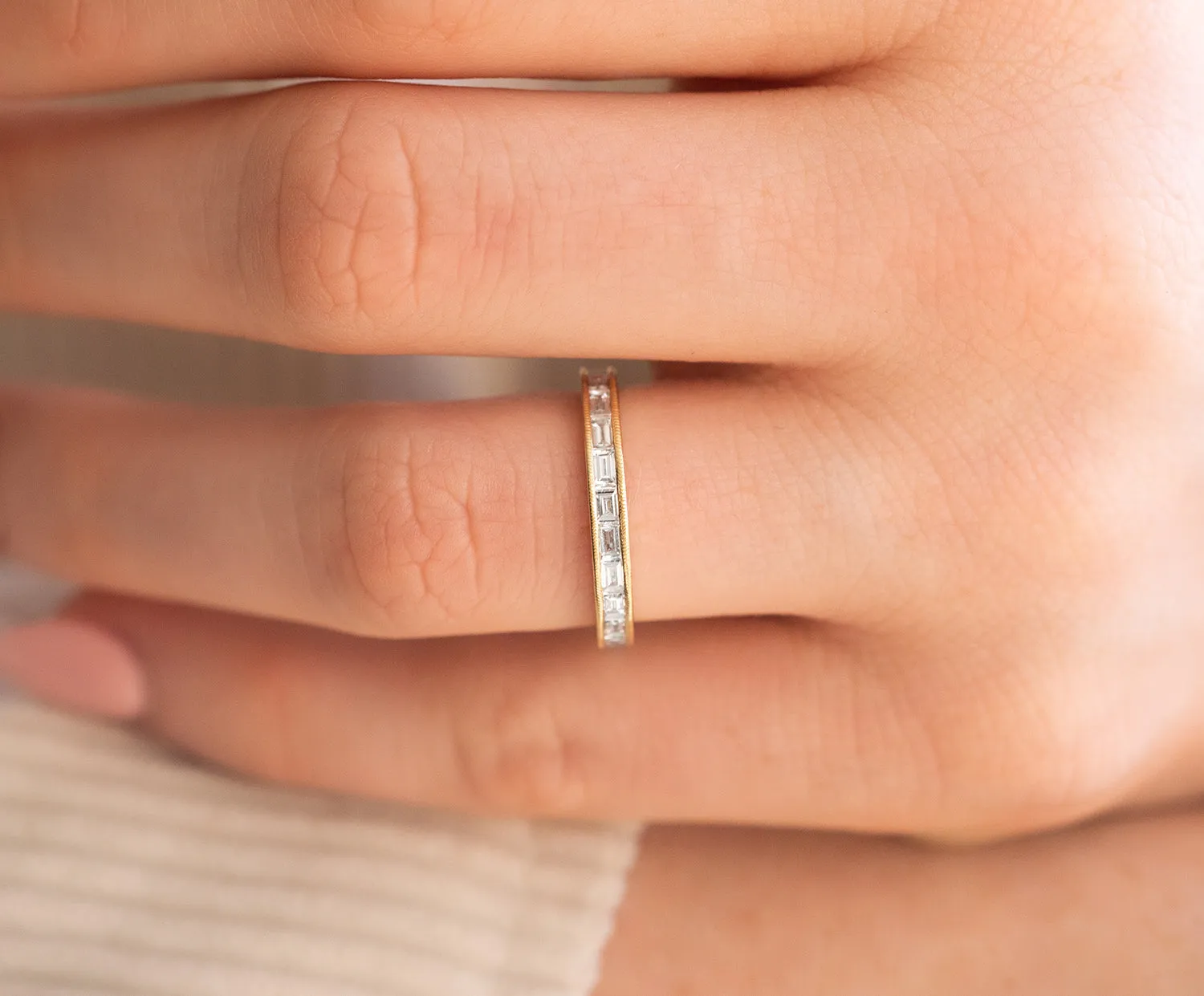 Baguette Diamond Band
