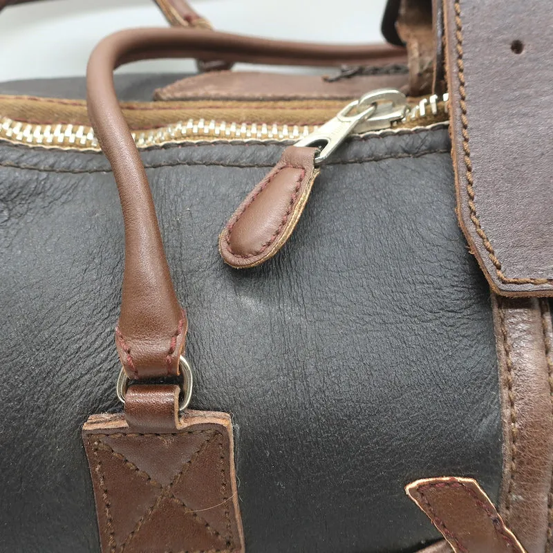 Balenciaga Aviator Shearling Twiggy Bag Dark Brown Leather Medium Shoulder Bag