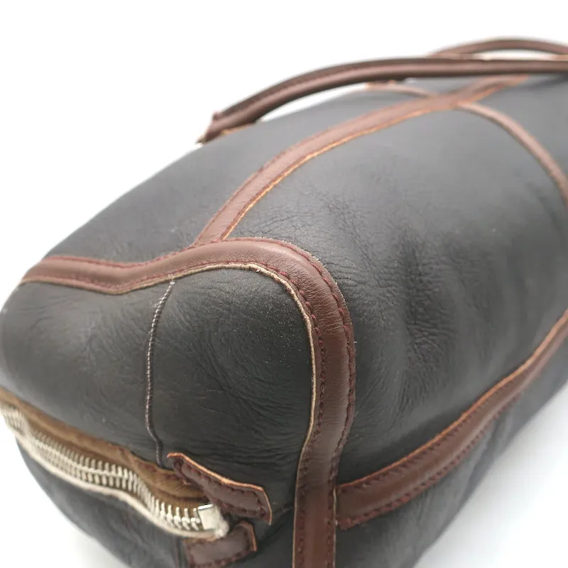 Balenciaga Aviator Shearling Twiggy Bag Dark Brown Leather Medium Shoulder Bag