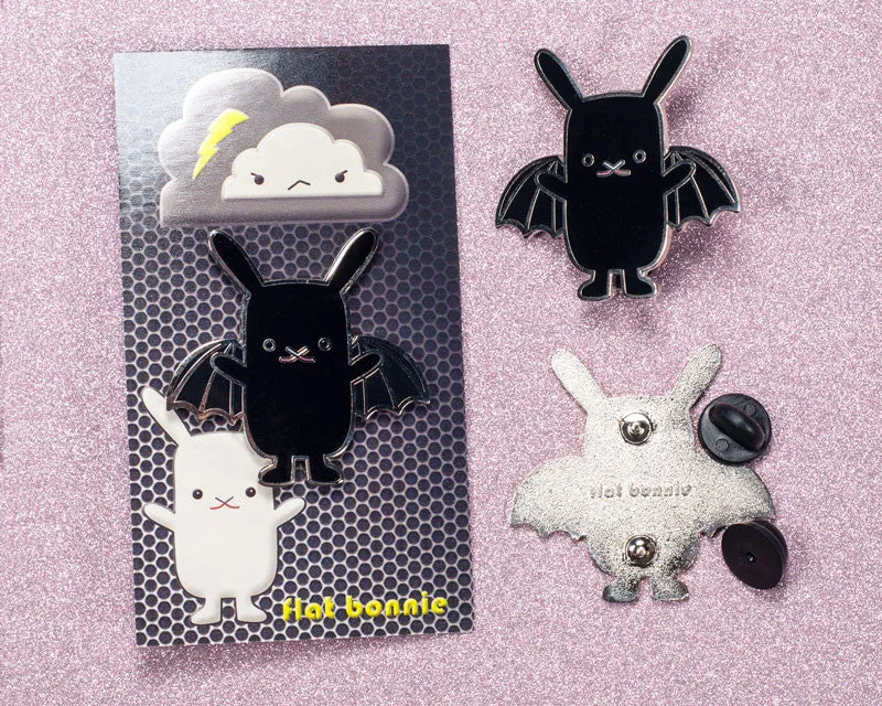 BatBun Bat x Bunny enamel pin - Cute lapel pin