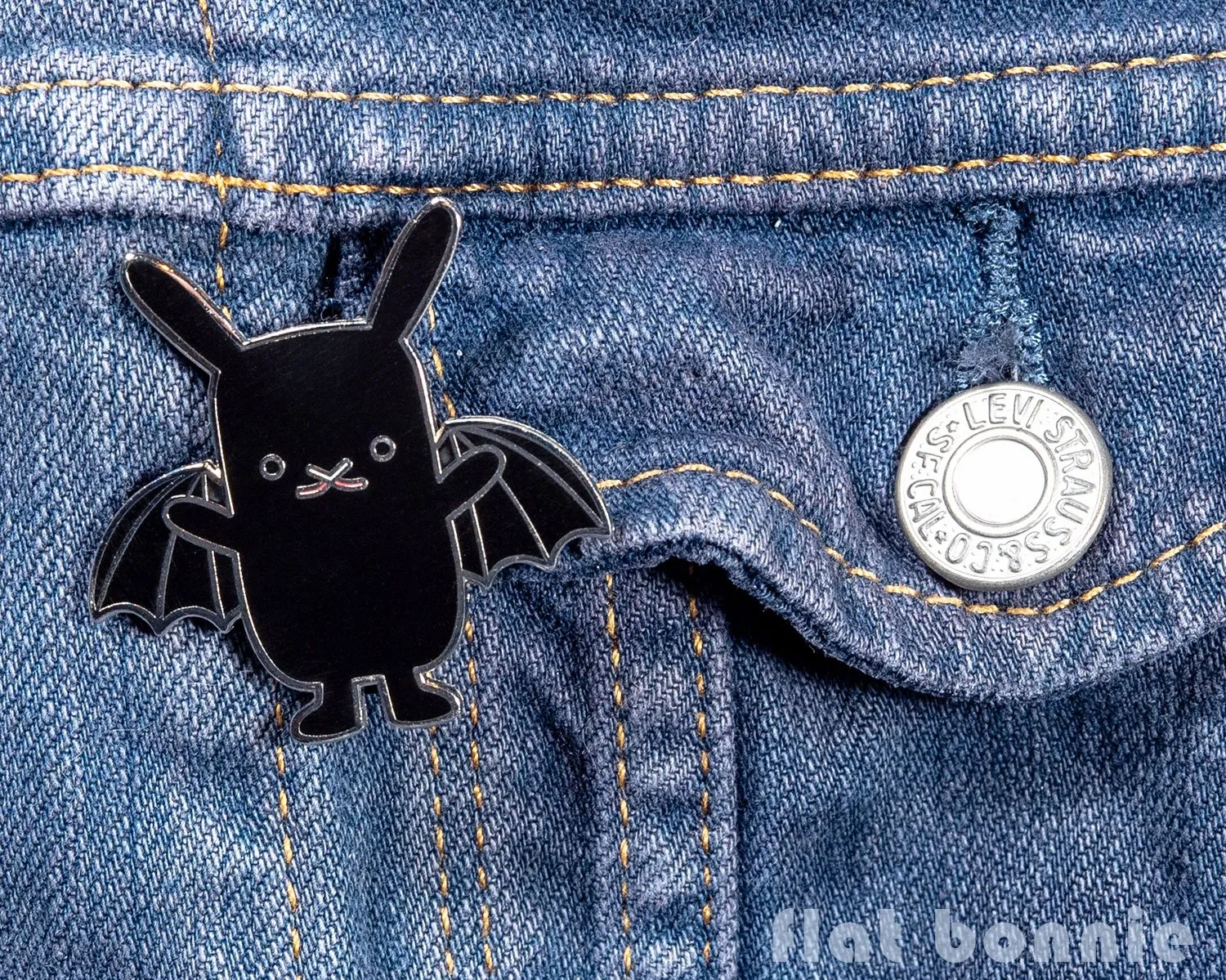 BatBun Bat x Bunny enamel pin - Cute lapel pin