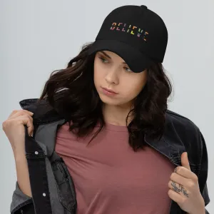 BELIEVE COLORFUL Inspiring Dad Hat