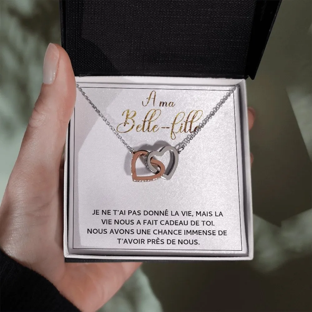 BELLA • Collier Belle-Fille Double Cœur