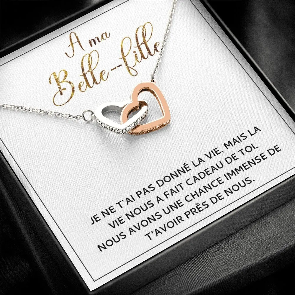 BELLA • Collier Belle-Fille Double Cœur