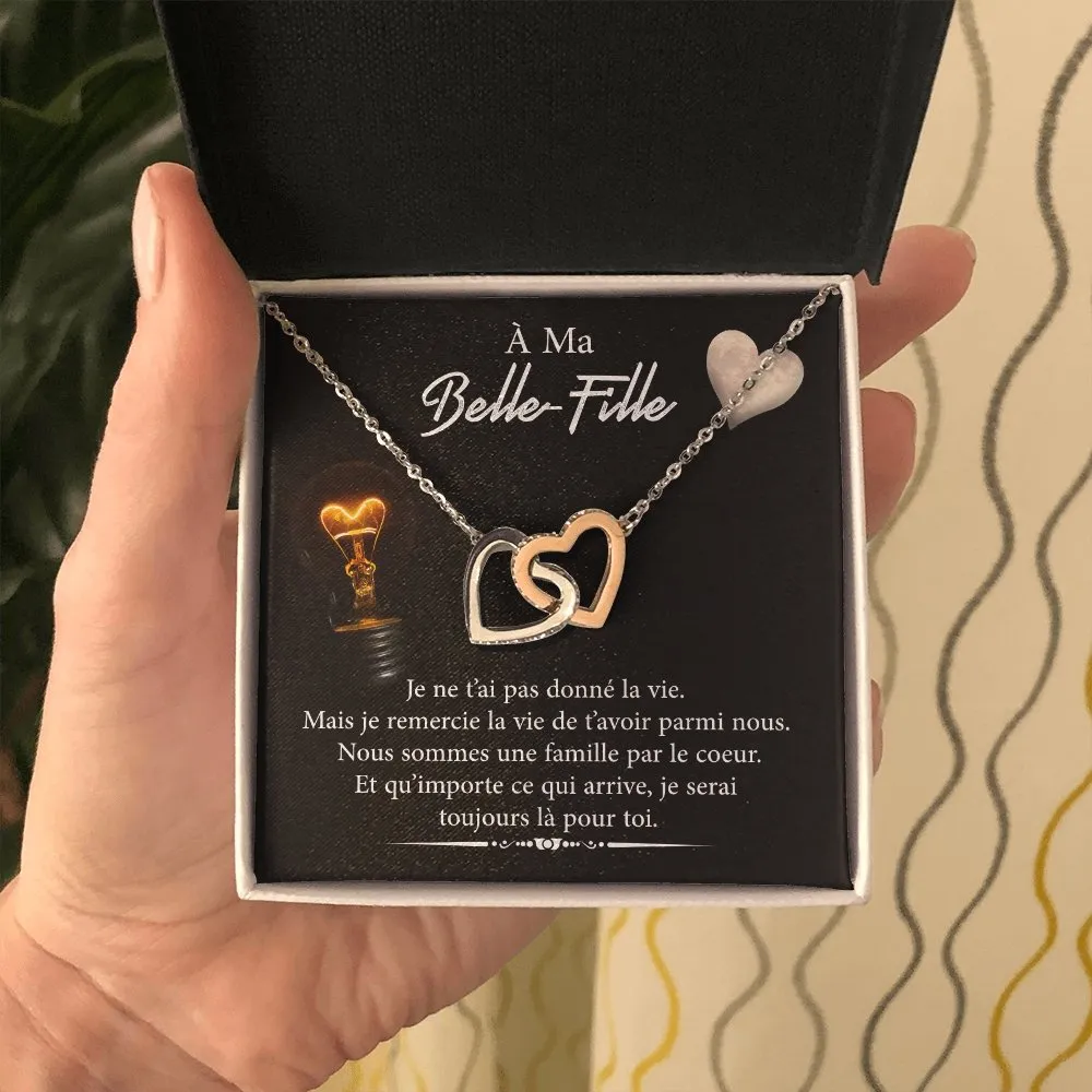 BELLA • Collier Belle-Fille Double Cœur
