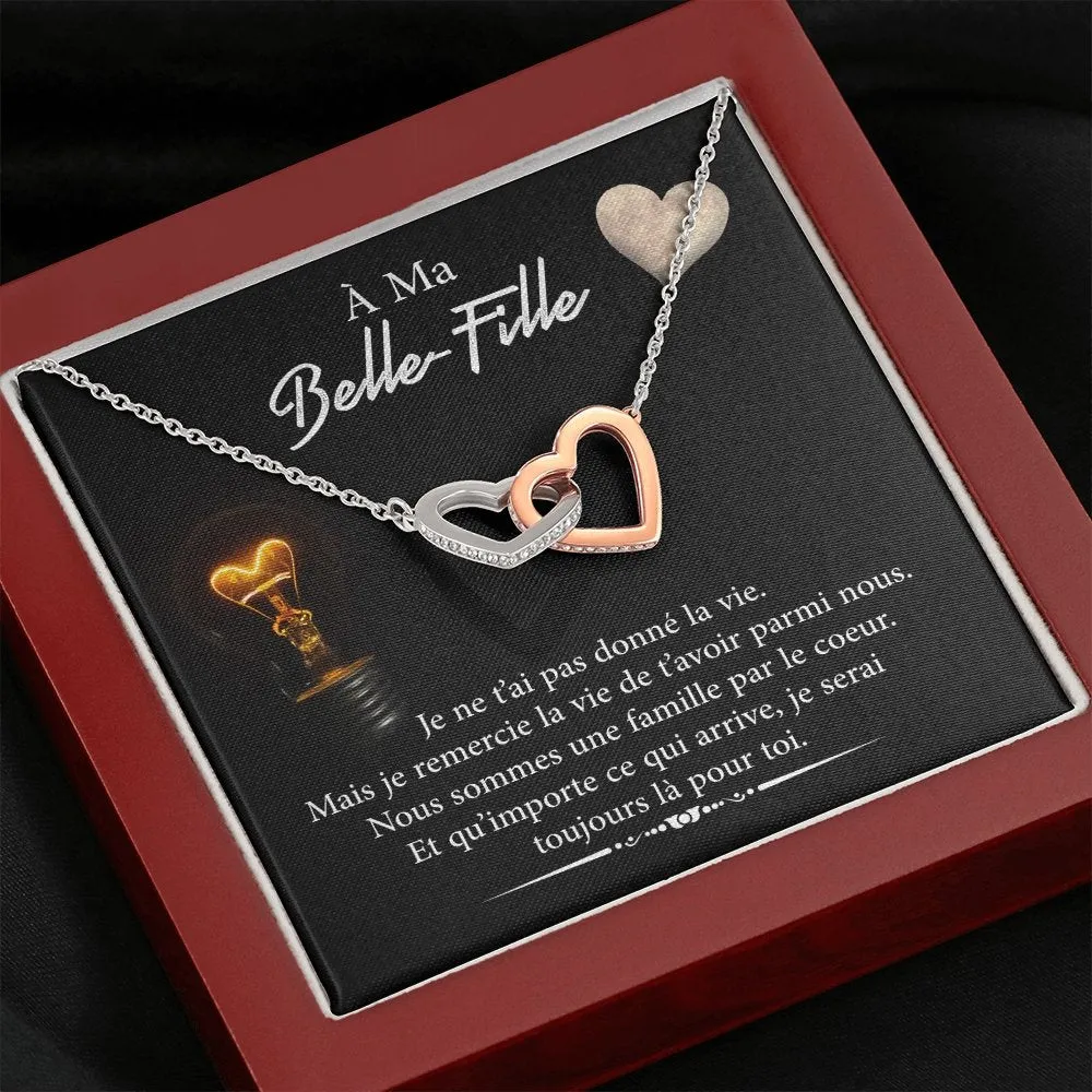 BELLA • Collier Belle-Fille Double Cœur