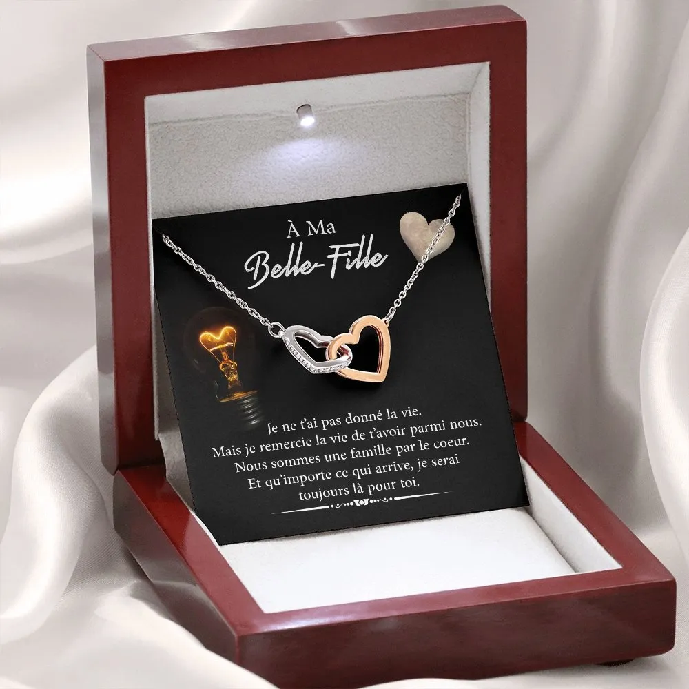 BELLA • Collier Belle-Fille Double Cœur