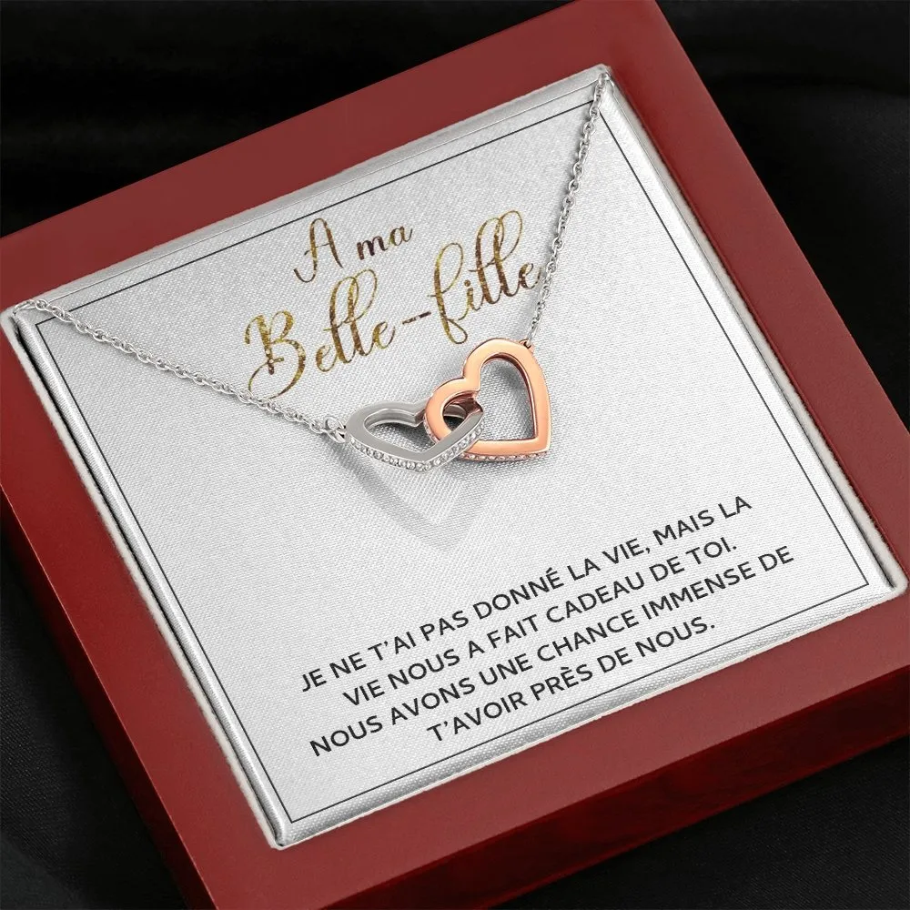 BELLA • Collier Belle-Fille Double Cœur