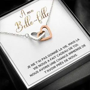 BELLA • Collier Belle-Fille Double Cœur