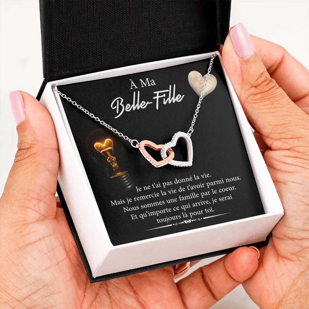 BELLA • Collier Belle-Fille Double Cœur