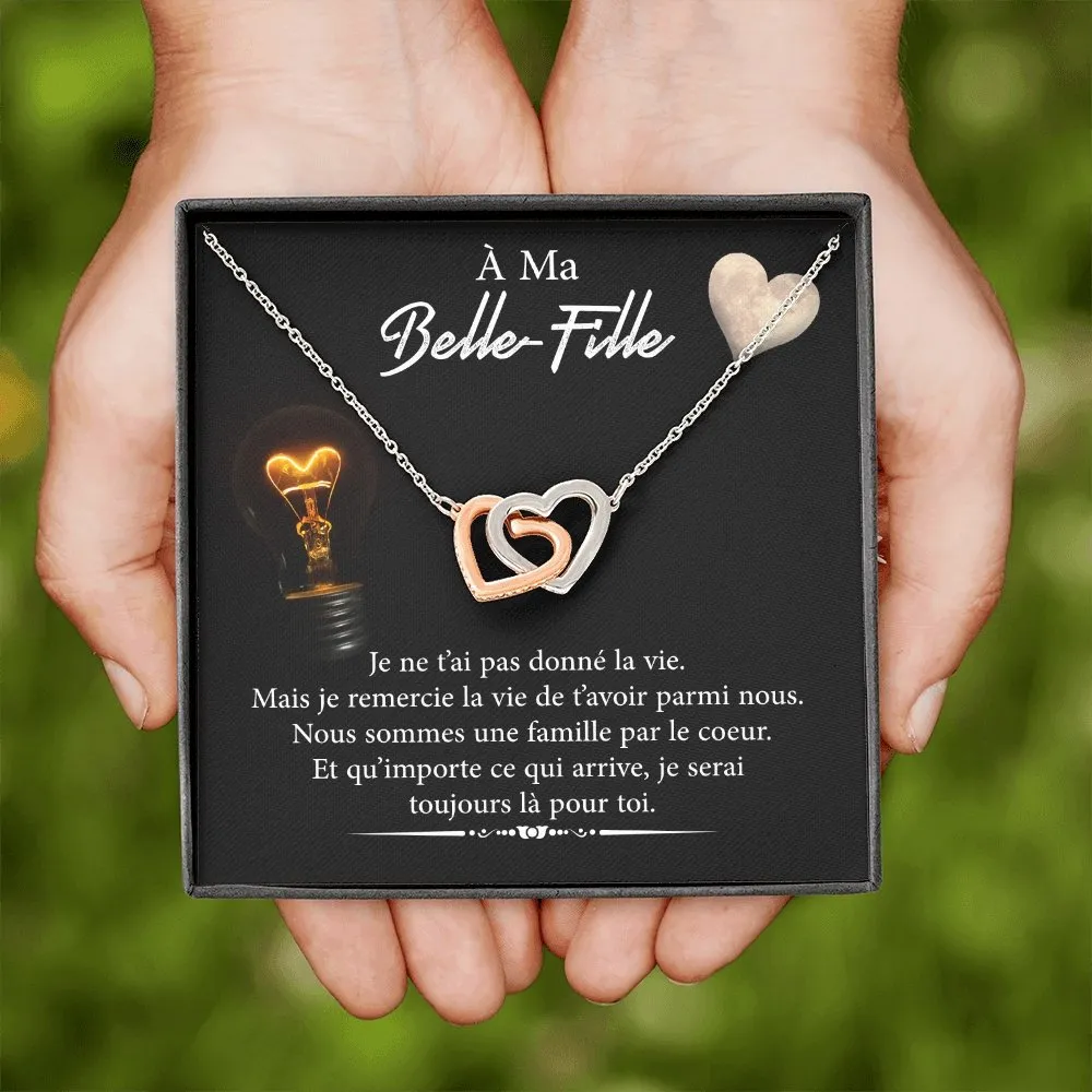 BELLA • Collier Belle-Fille Double Cœur