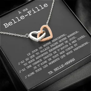 BELLA • Collier Belle-Fille Double Cœur