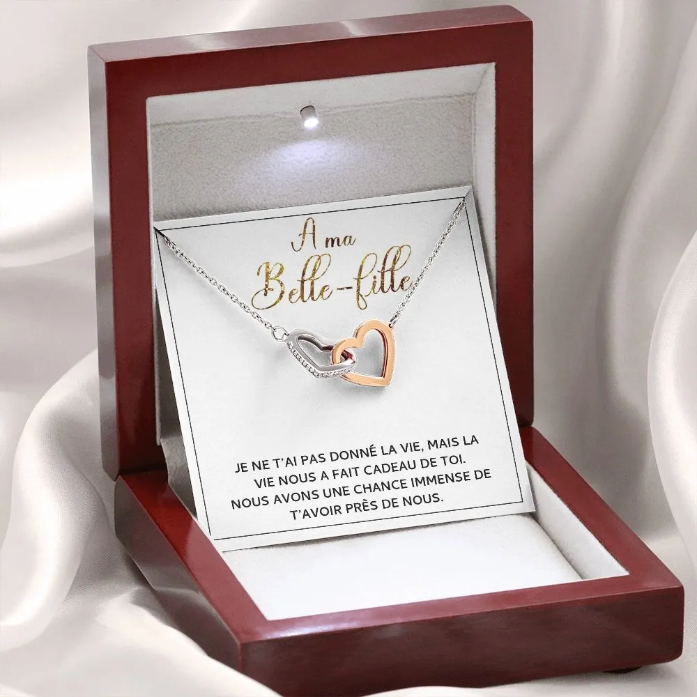 BELLA • Collier Belle-Fille Double Cœur
