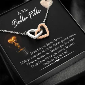 BELLA • Collier Belle-Fille Double Cœur