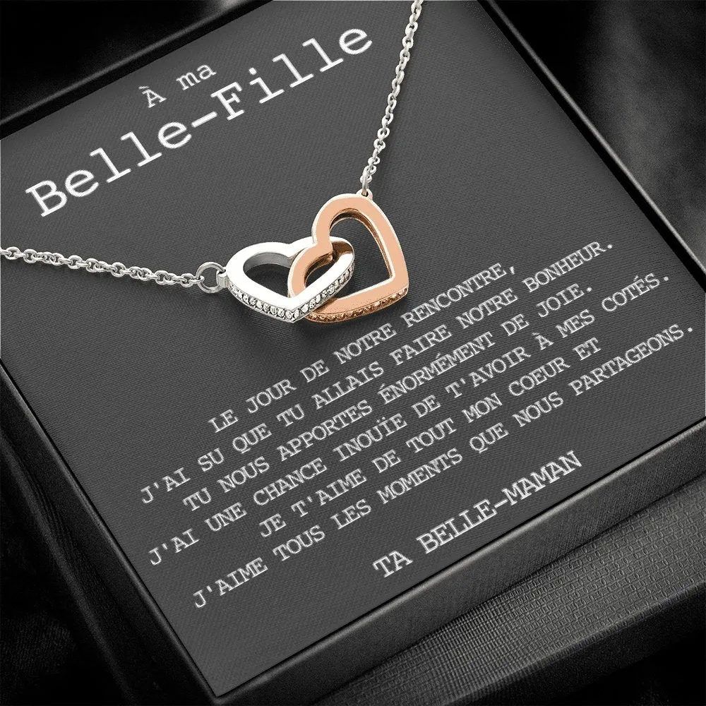 BELLA • Collier Belle-Fille Double Cœur