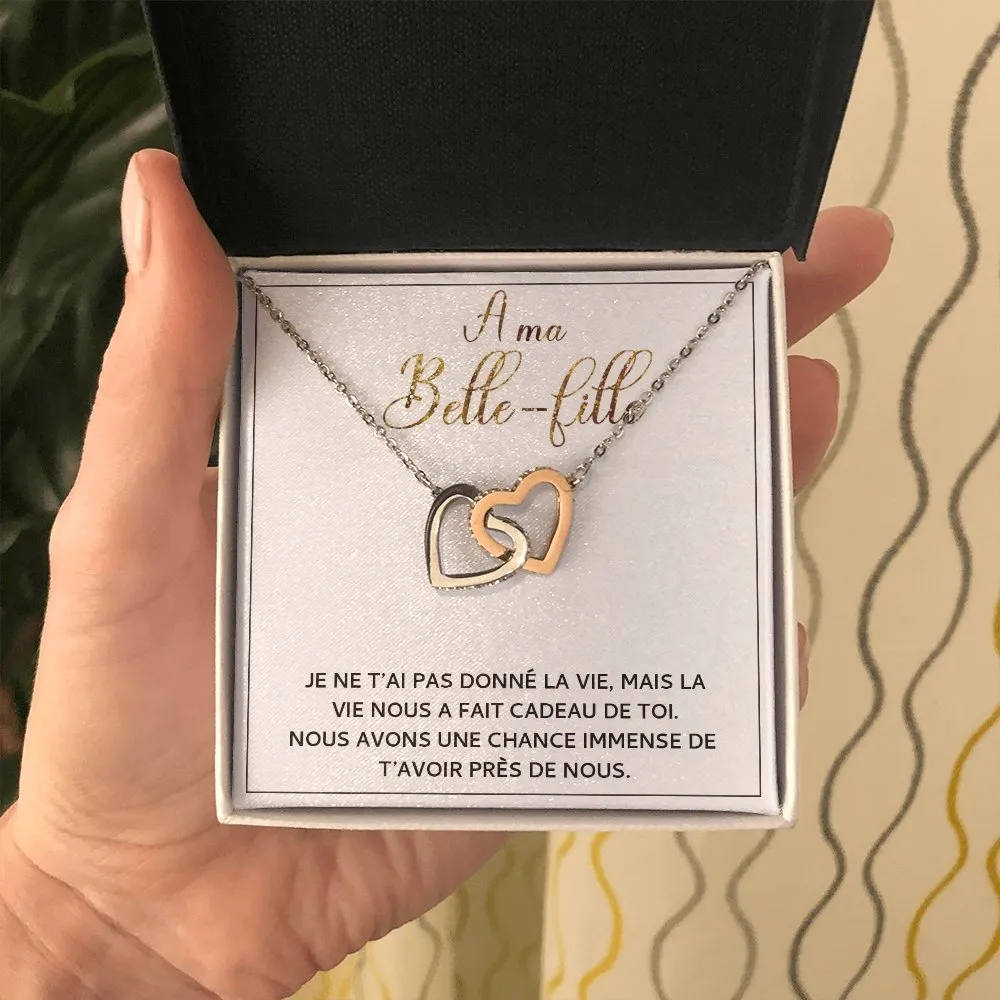 BELLA • Collier Belle-Fille Double Cœur