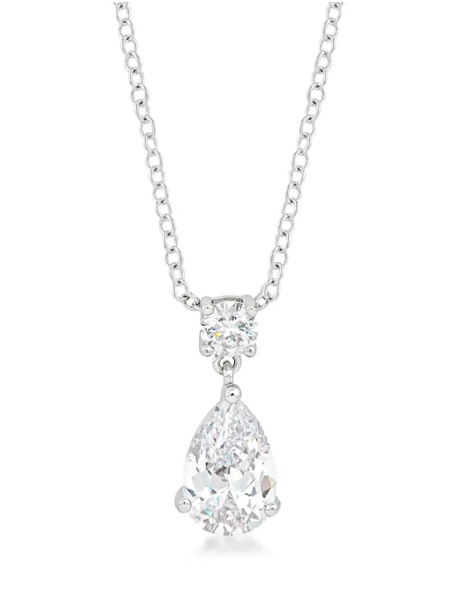 Belle Pear Cut Necklace