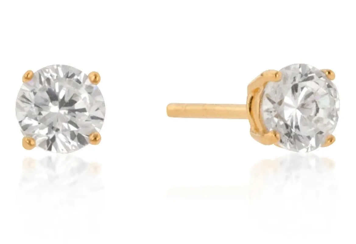 Belle Stud Earrings (Gold)
